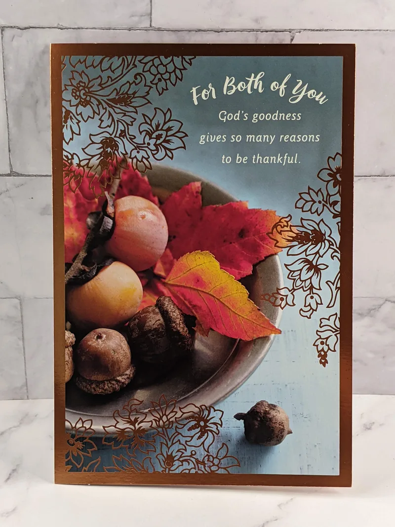 For Both of You Thanksgiving Card