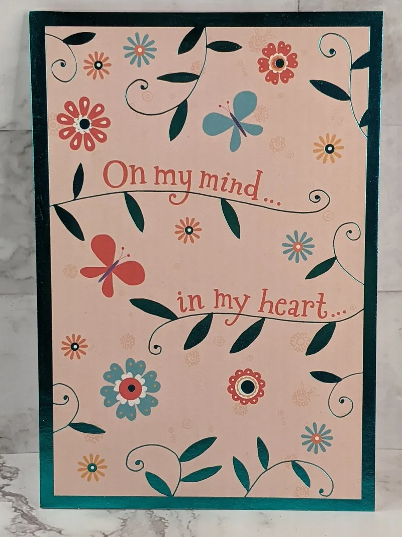 On My Mind In My Heart Card