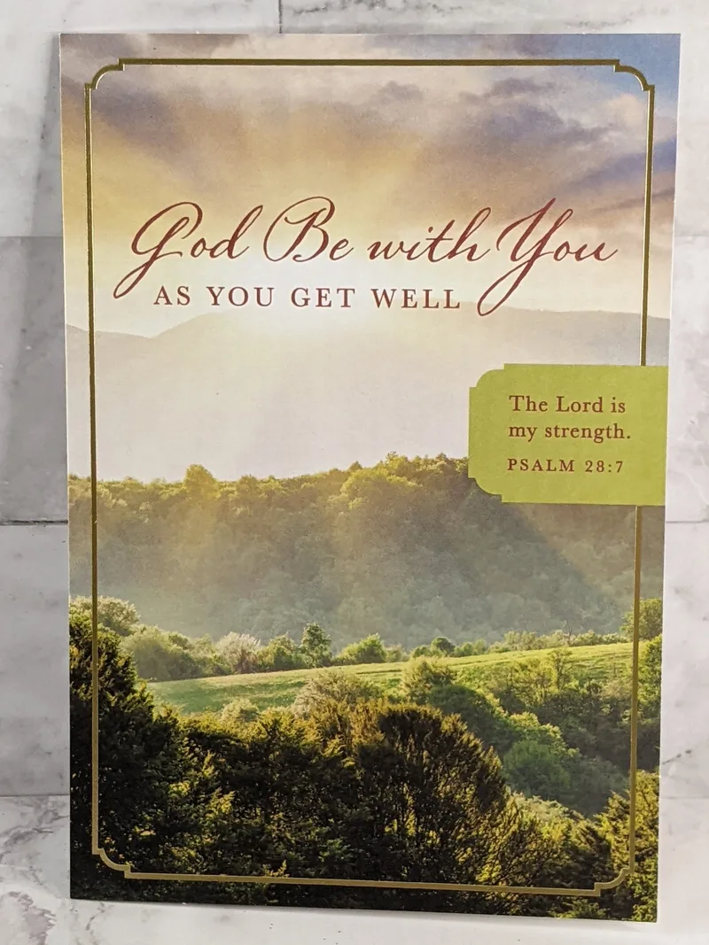 God Be With You Get Well Card