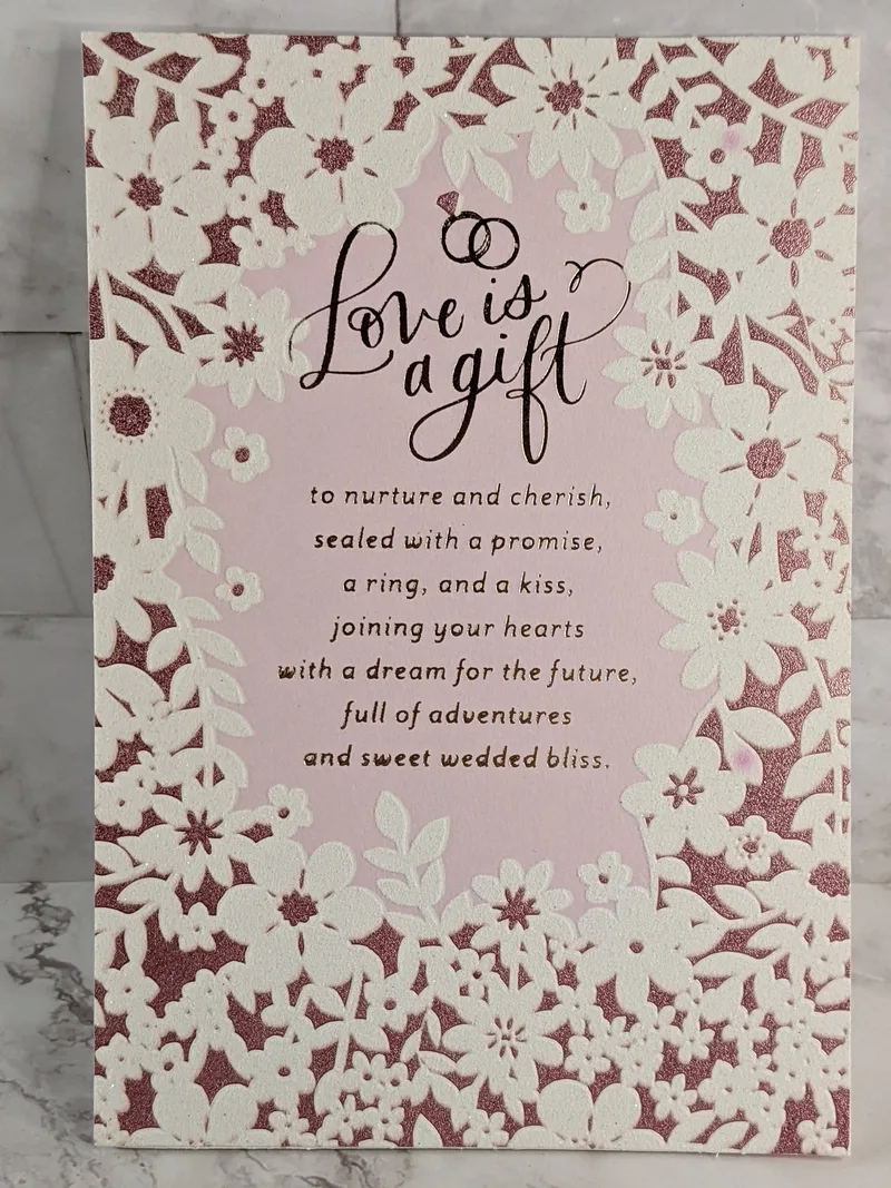 Love Is A Gift Wedding Card