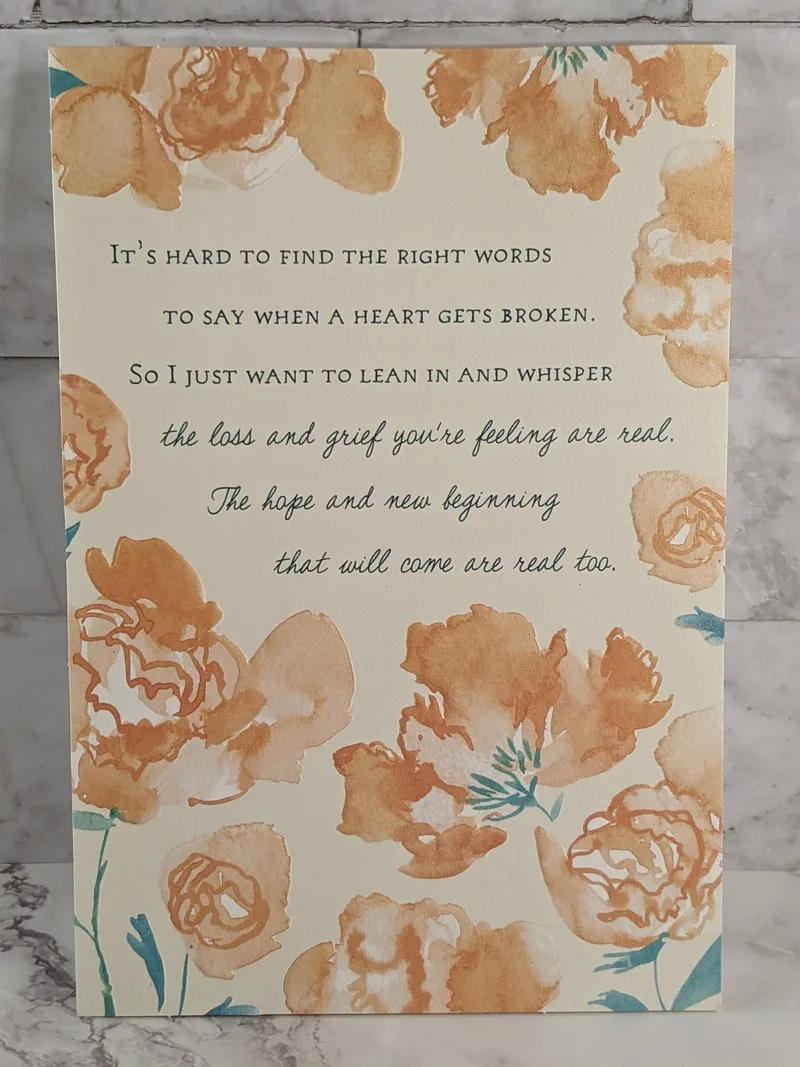 Broken Heart Support Card