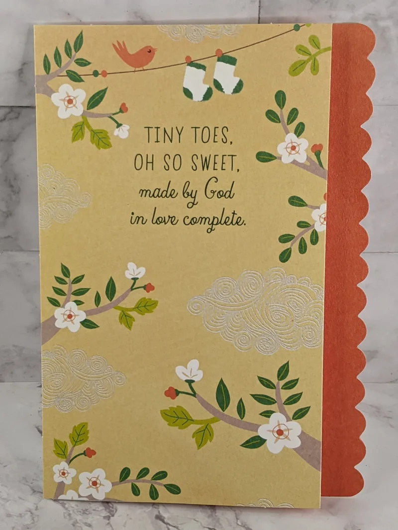 Sweet Tiny Toes Baby Card