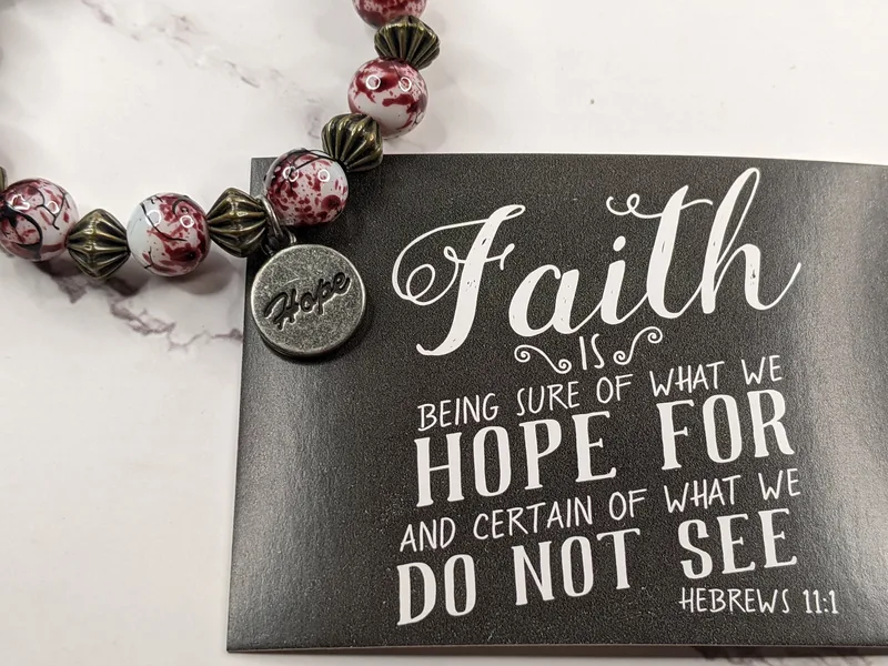 Marbled Hope Bracelet with Scripture Card