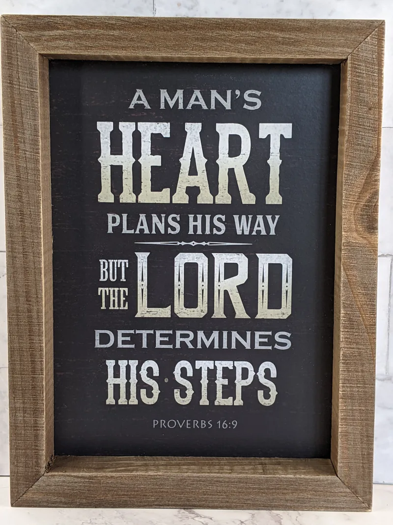 The Lord Determines His Steps Sign