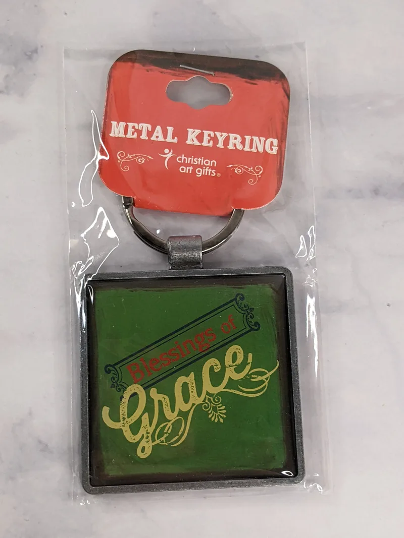 Blessings of Grace Metal Keyring