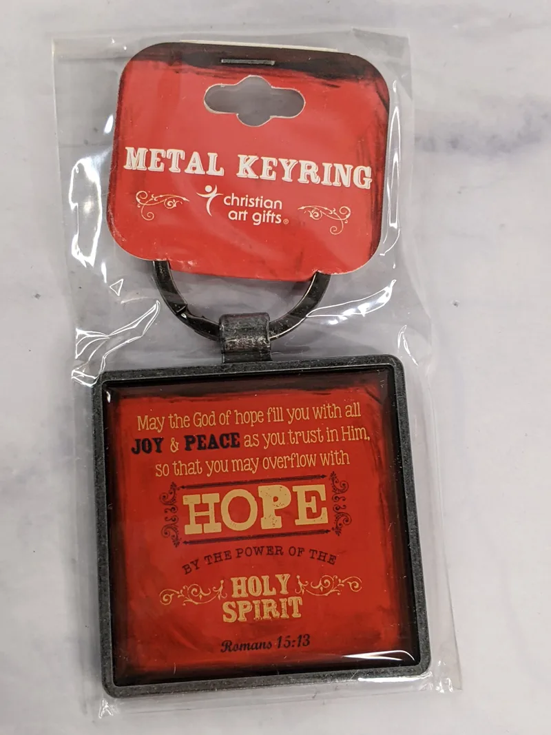The God of Hope Metal Keyring