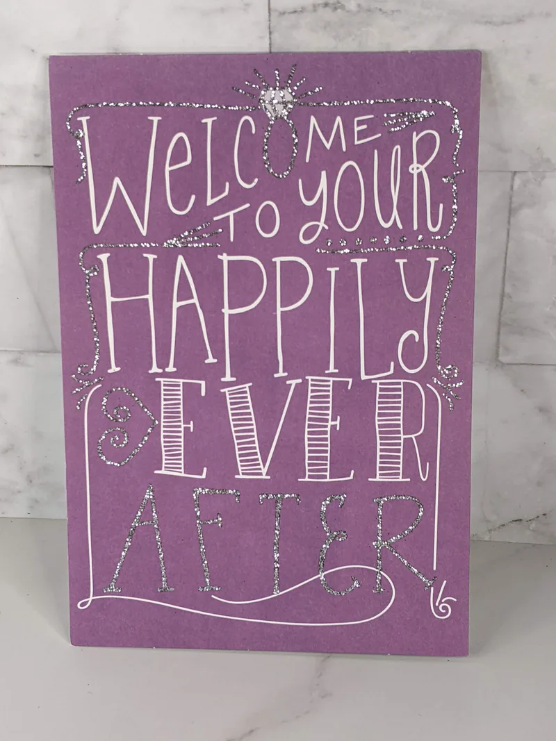 Happily Ever After Wedding Card