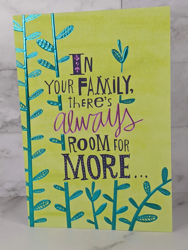 Growing Family Congratulations Card