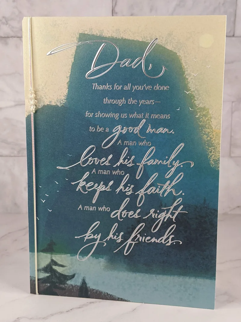 A Good Man Father's Day Card