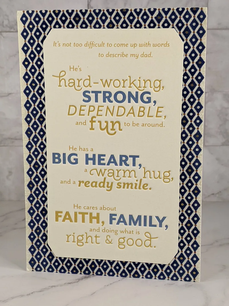 Appreciate You Dad Father's Day Card