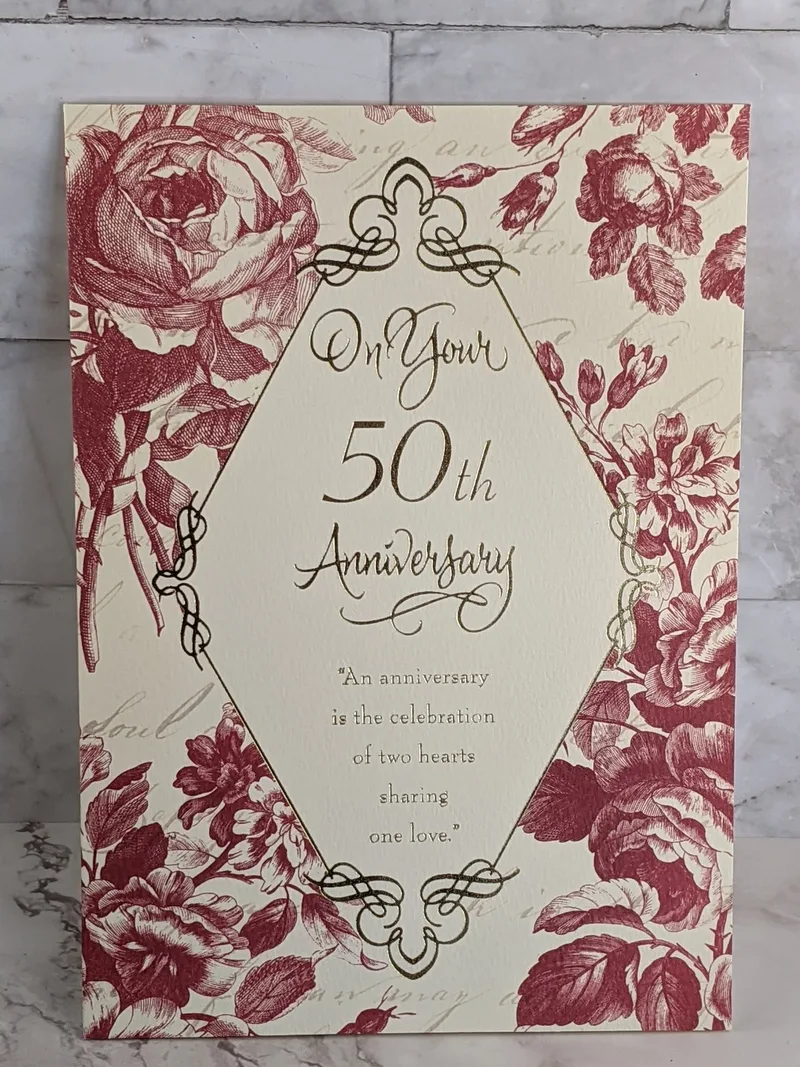 On Your 50th Anniversary Card