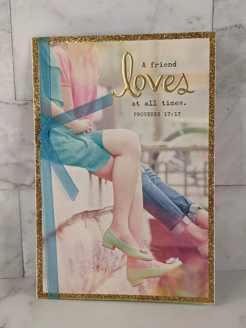 A Friend Loves At All Times Card