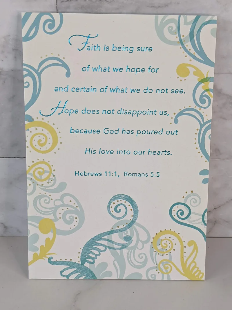 Pray in Faith, Wait with Hope Card