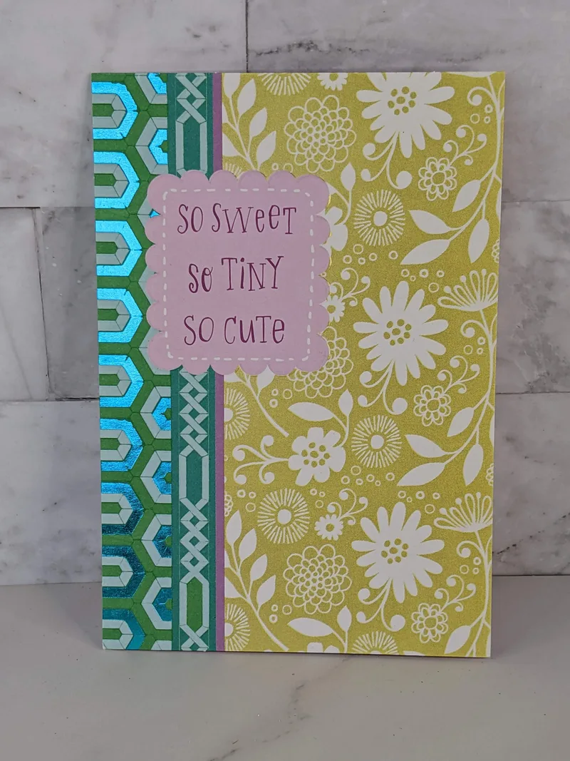 Sweet Baby Girl Congratulations Card