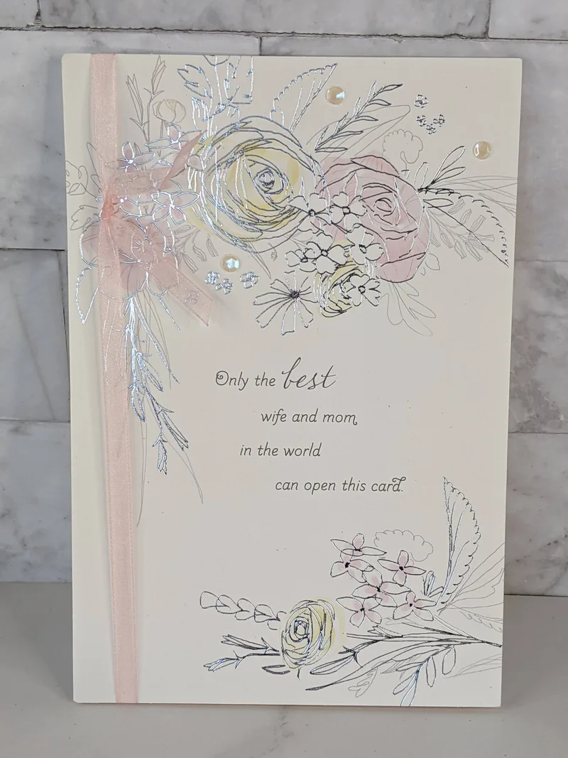 Best Wife and Mom Mother's Day Card