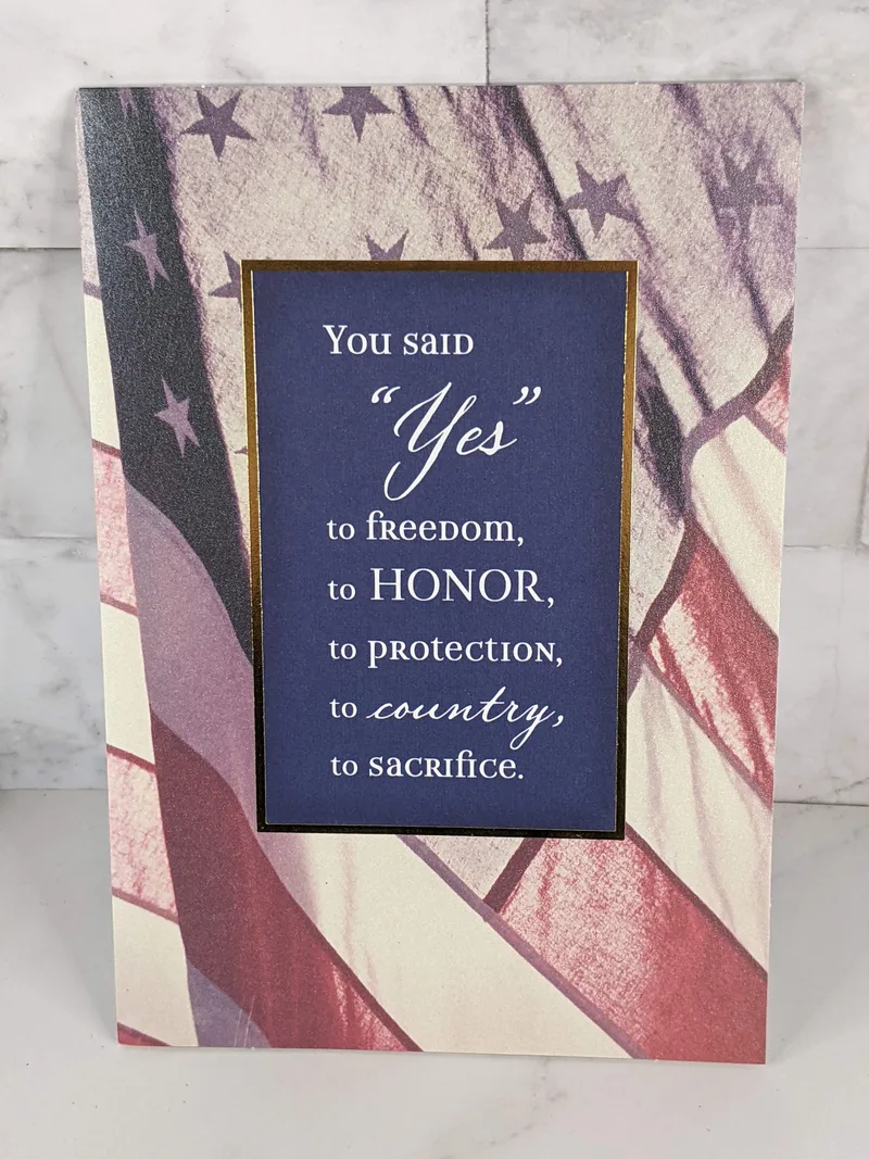 Thank You for Your Service Card