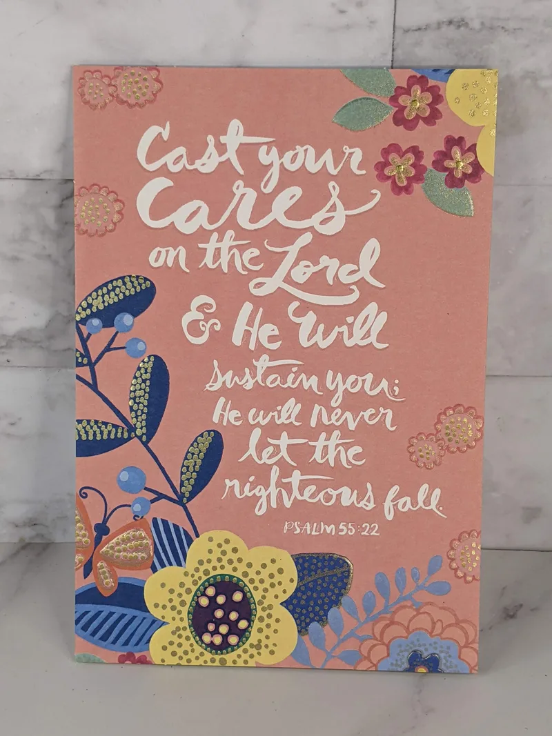 He's Working in Your Life Card