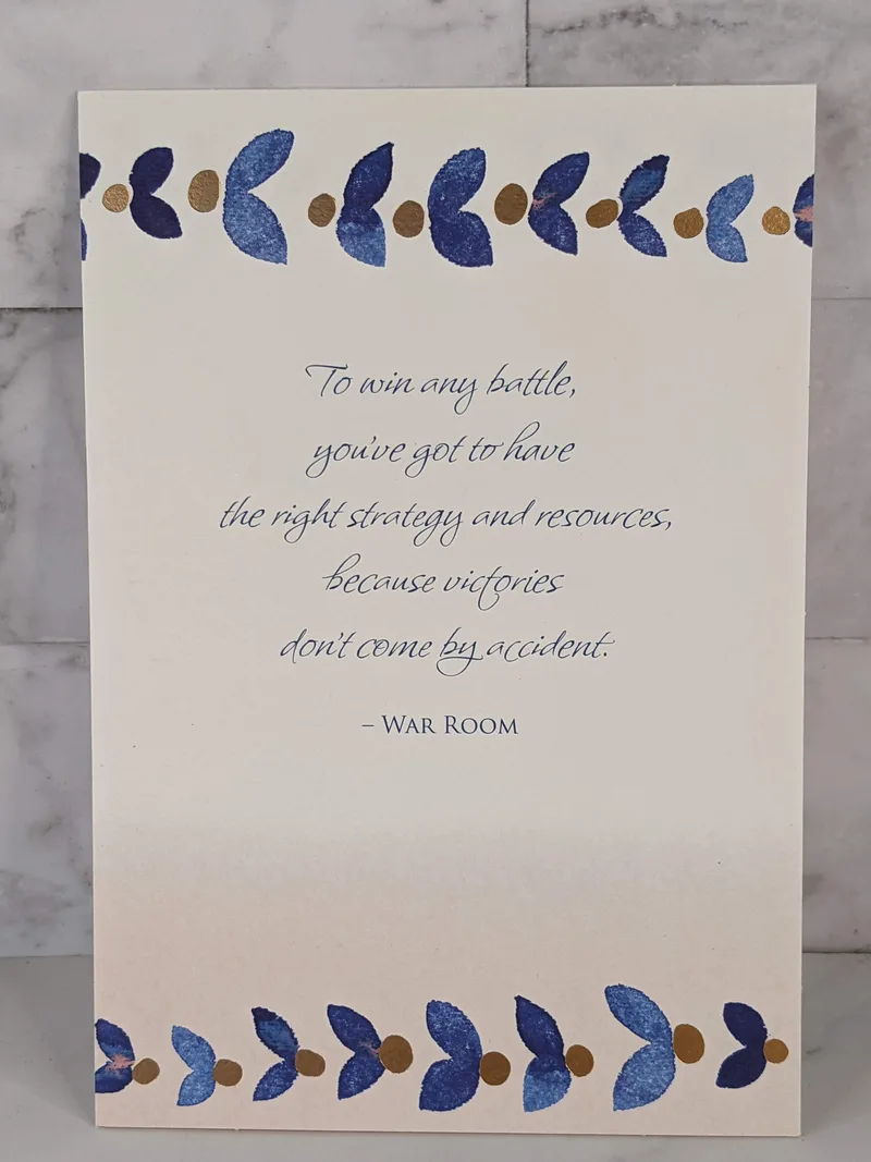 Prayers for Victory Card