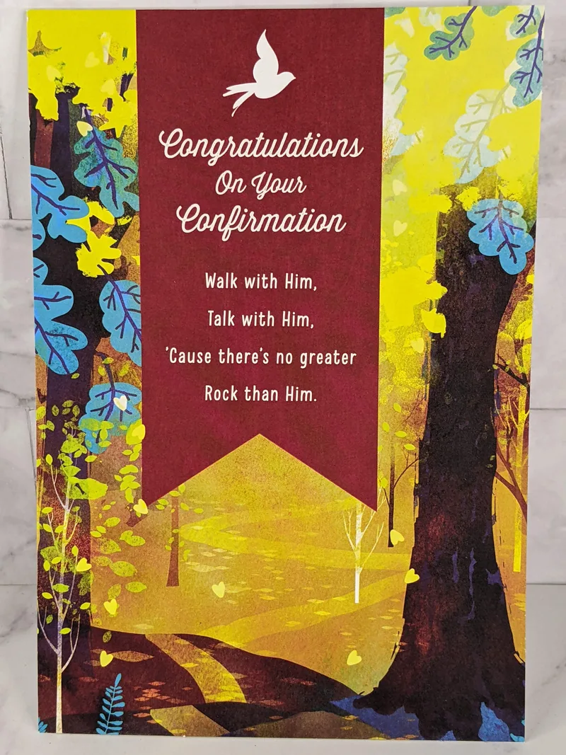 Walk & Talk with Him Confirmation Card