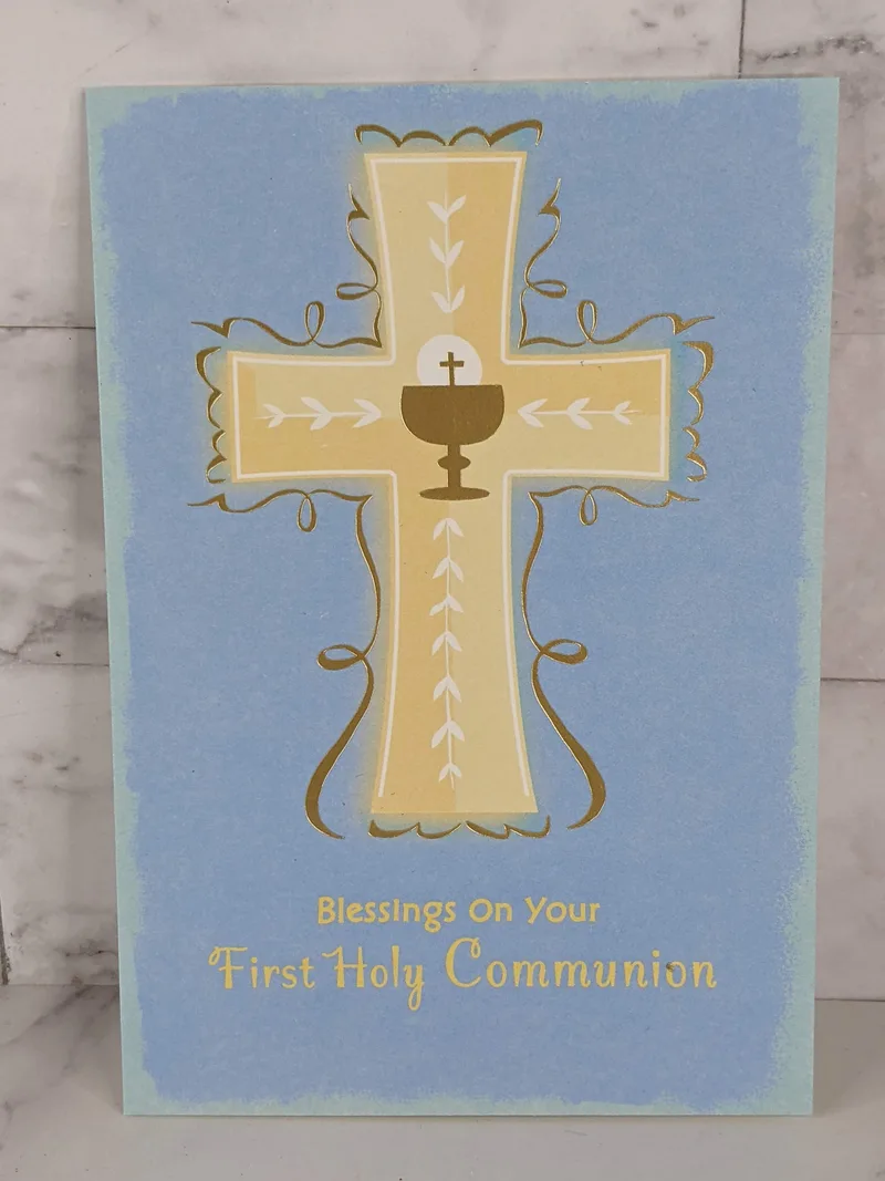 Jesus Loves You First Communion Card