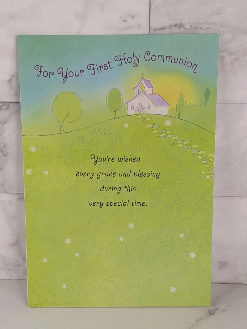 Christ's Love in Your Heart Communion Card