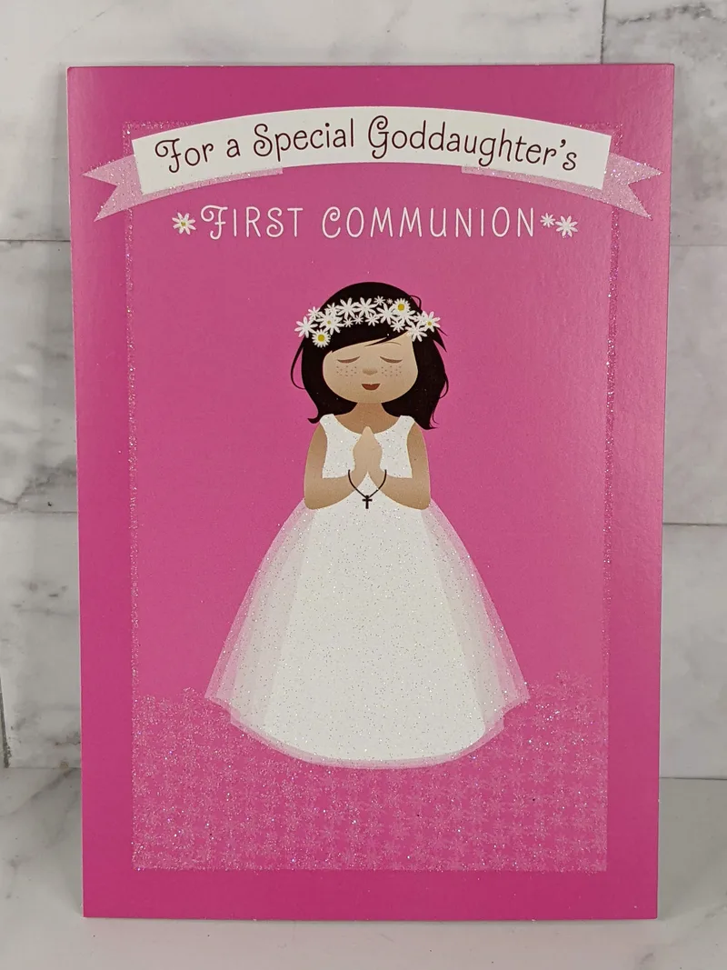 Special Goddaughter First Communion Card