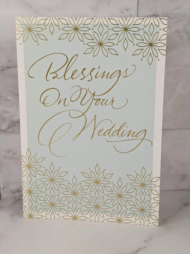 Blessings on Your Wedding Card