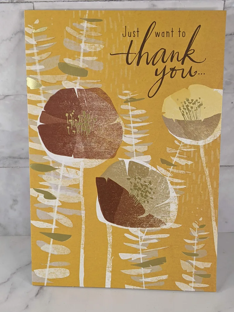Showered with Blessings Thank You Card
