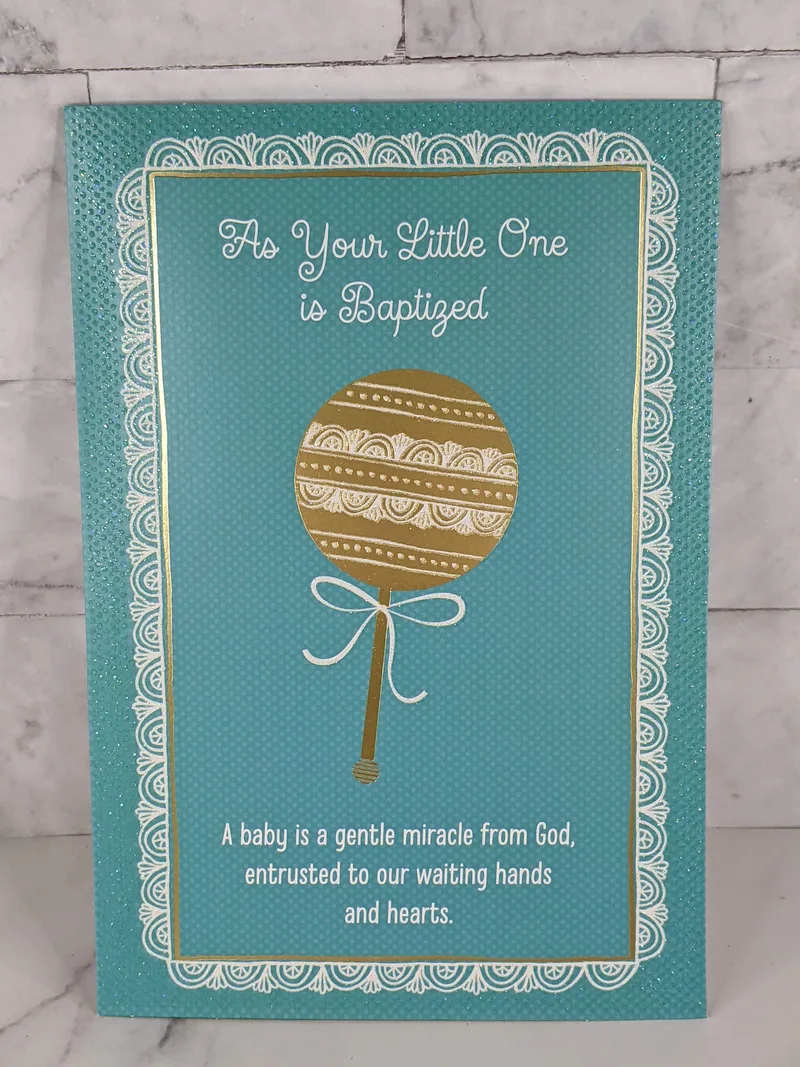 As Your Little One is Baptized Card