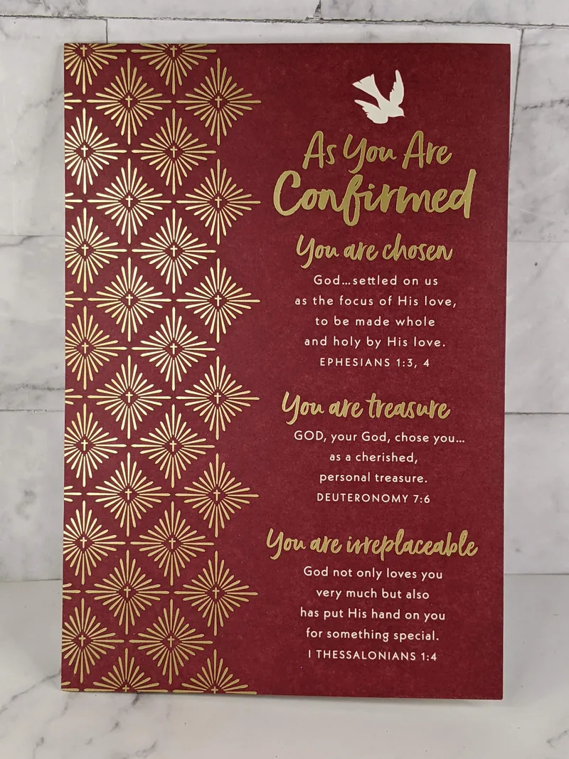 Confirmed & Chosen Confirmation Card