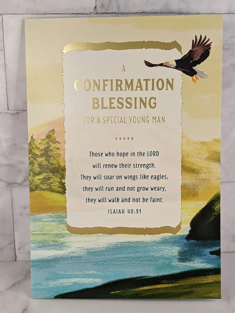 Special Young Man Confirmation Card