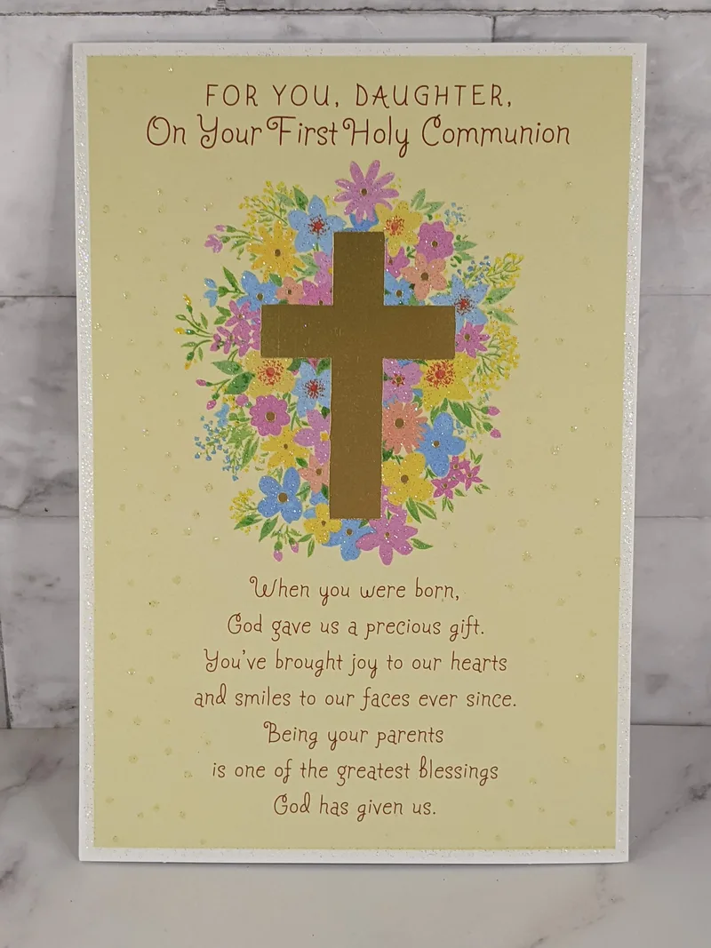 For You, Daughter, First Communion Card