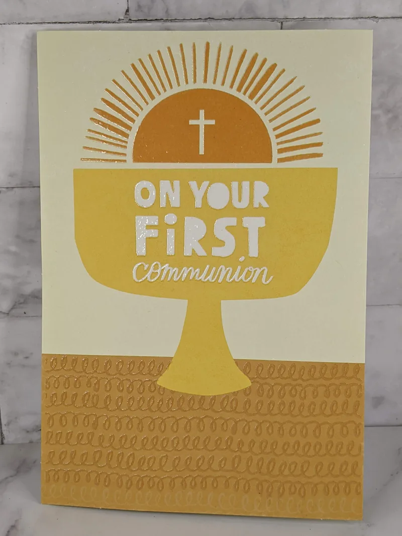 First Communion Eucharist Card