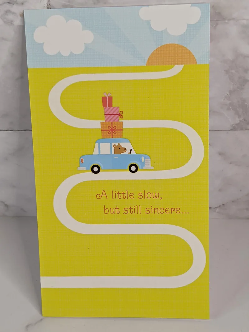 Belated Birthday Wish Card