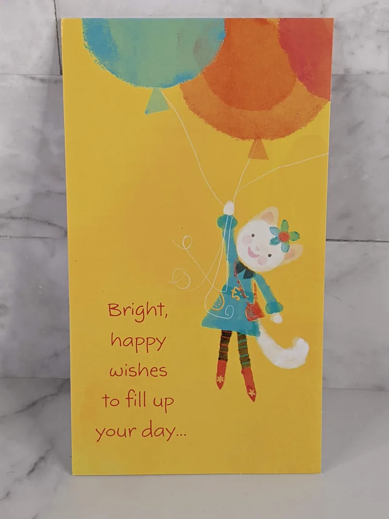 Bright Happy Wishes Birthday Card