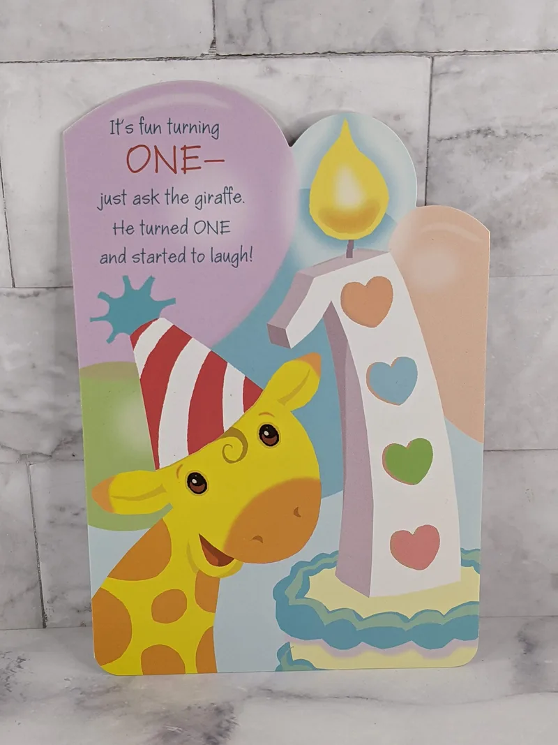 One Year Birthday Card