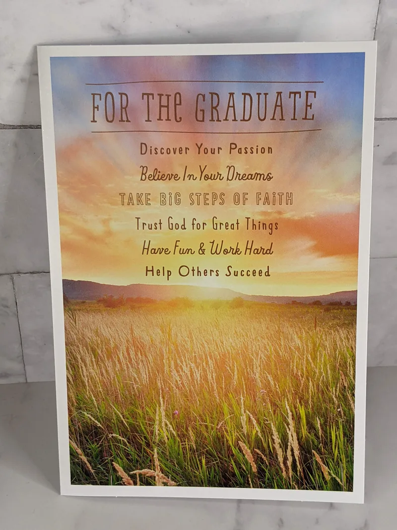 Big Steps of Faith Graduation Card