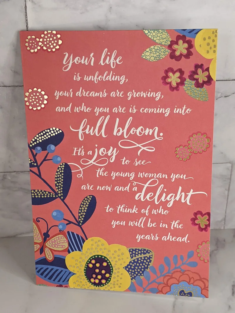 Young Woman Graduation Card