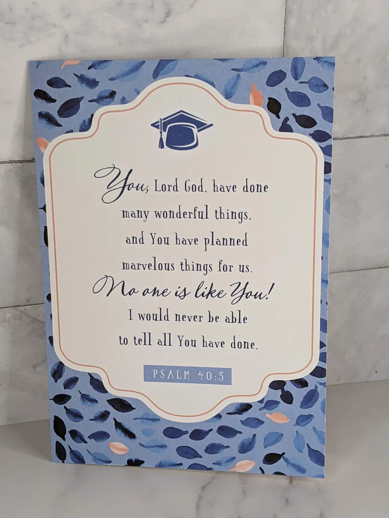 God's Marvelous Plans Graduation Card