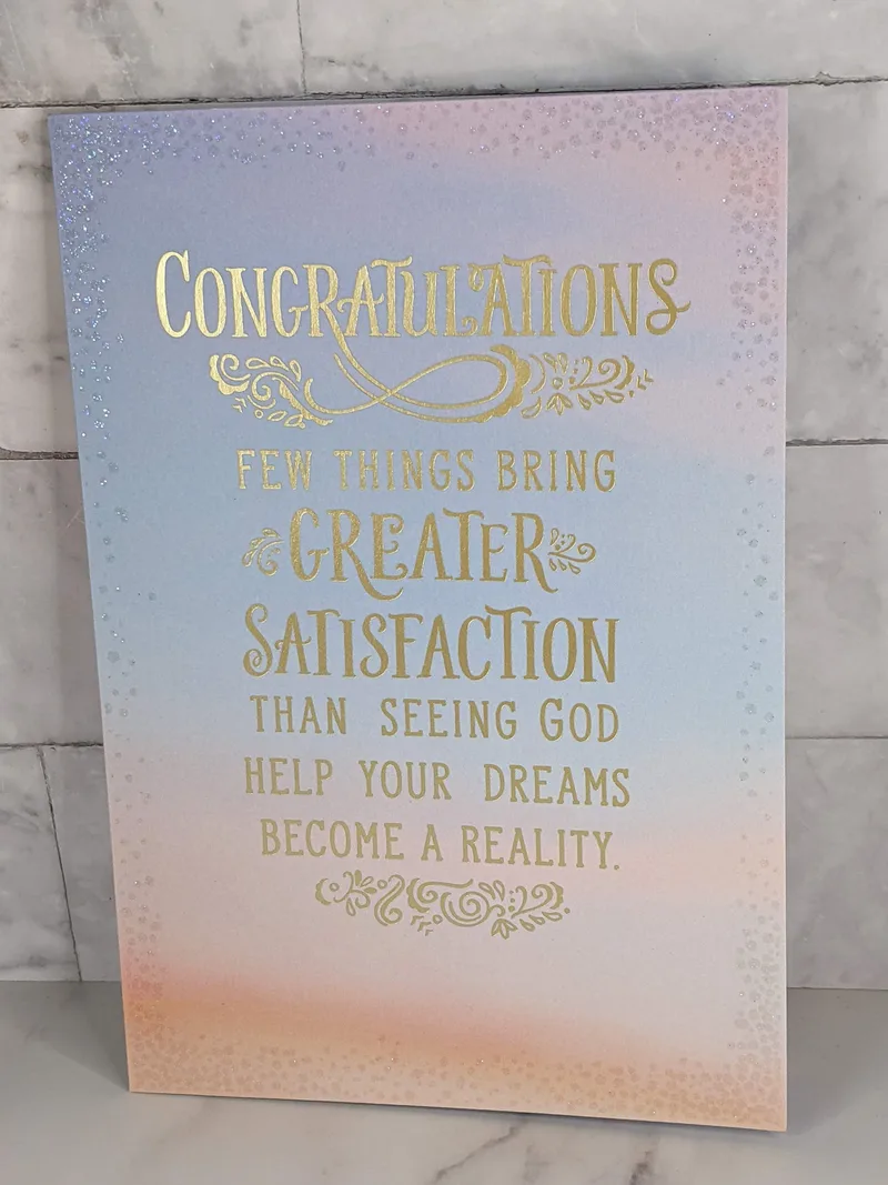 Dreams Becoming Reality Congrats Card