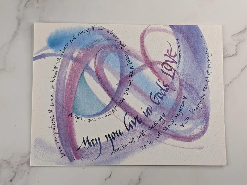 In God's Love Wedding Card