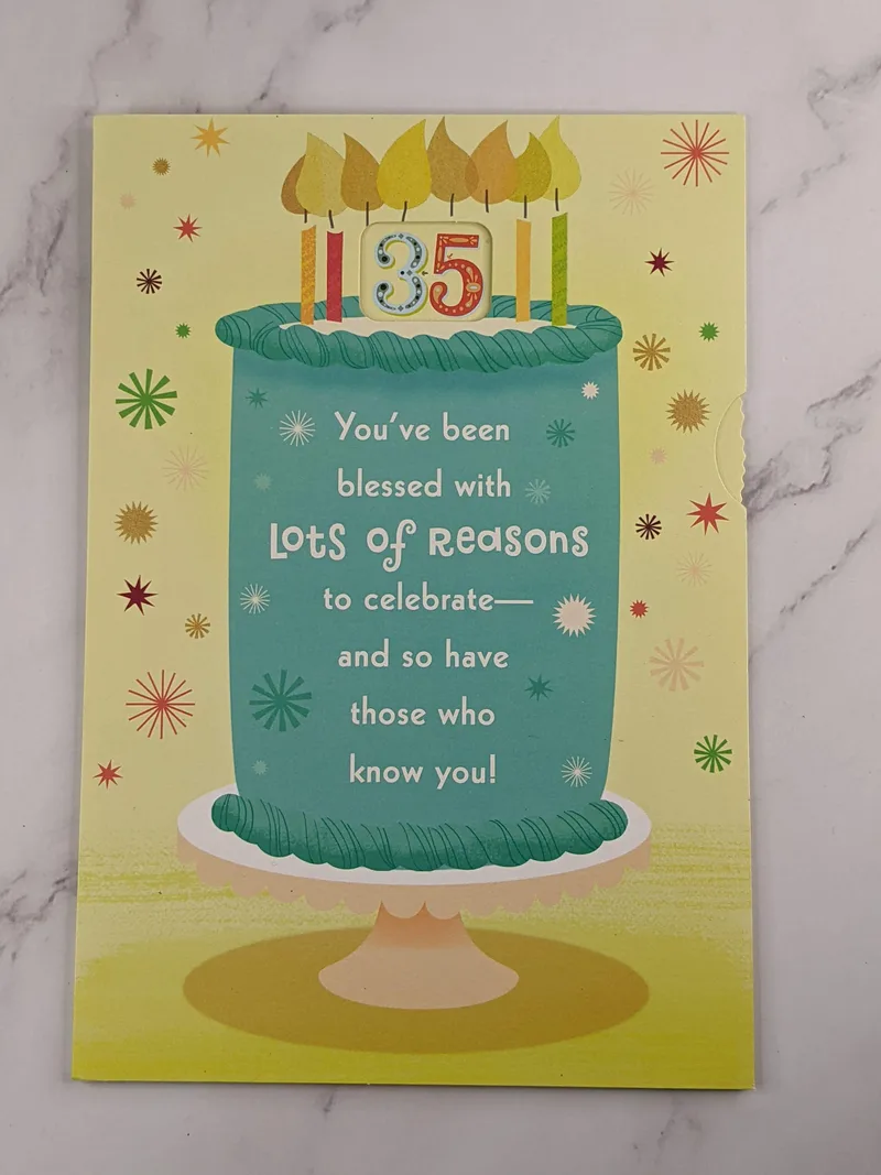 Changeable Age Birthday Card