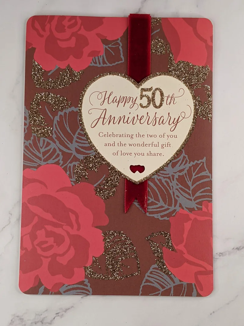 Happy 50th Anniversary Card