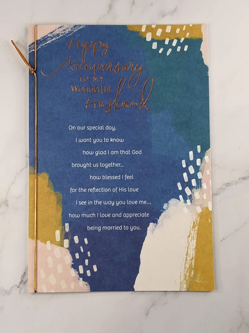 Caring Husband Anniversary Card
