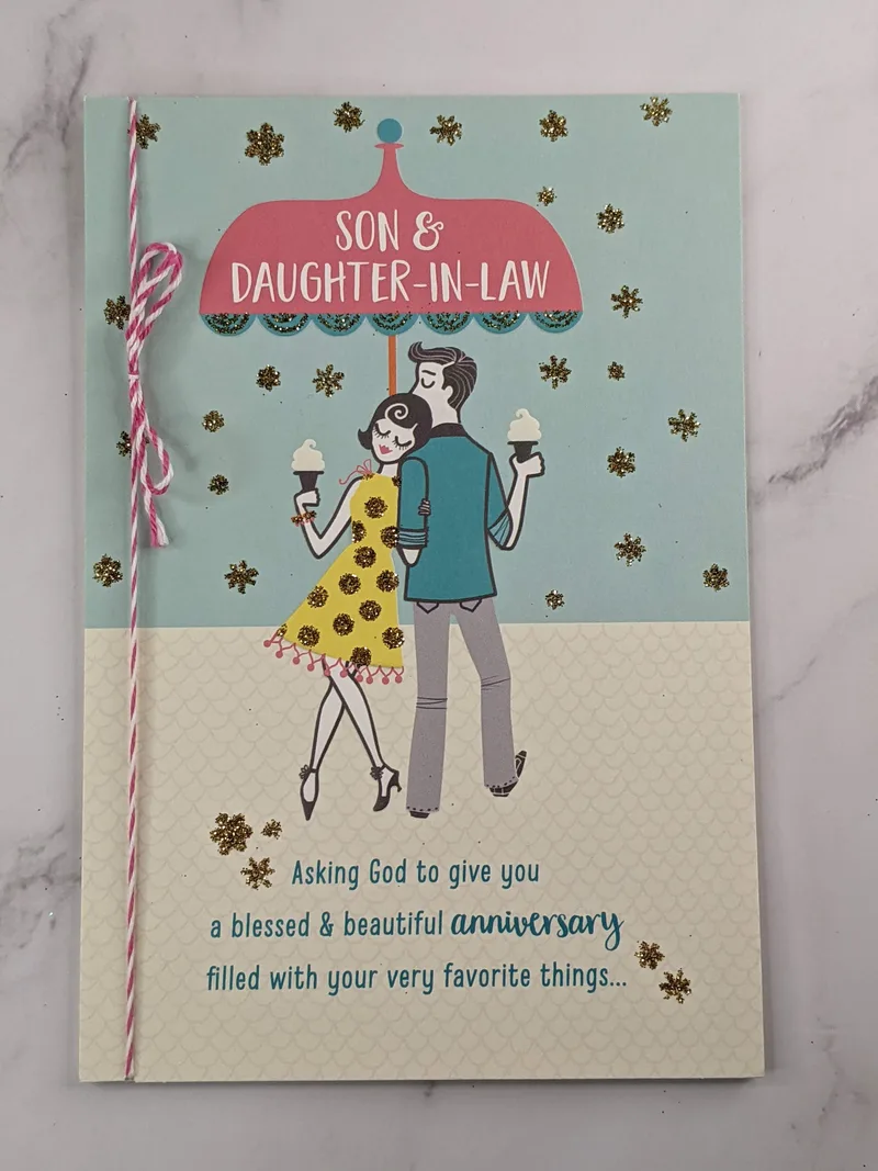 Son & Daughter-In-Law Anniversary Card