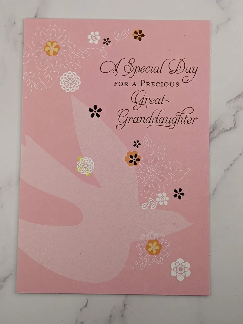 Great-Granddaughter Confirmation Card