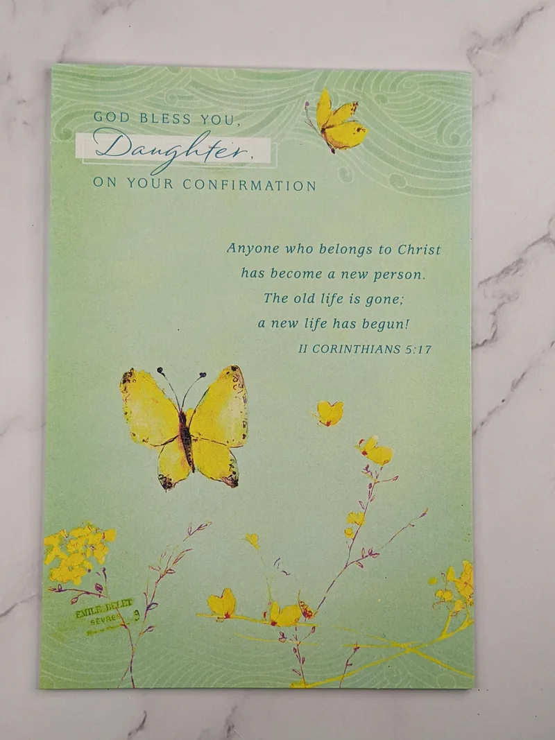 Blessed Daughter Confirmation Card