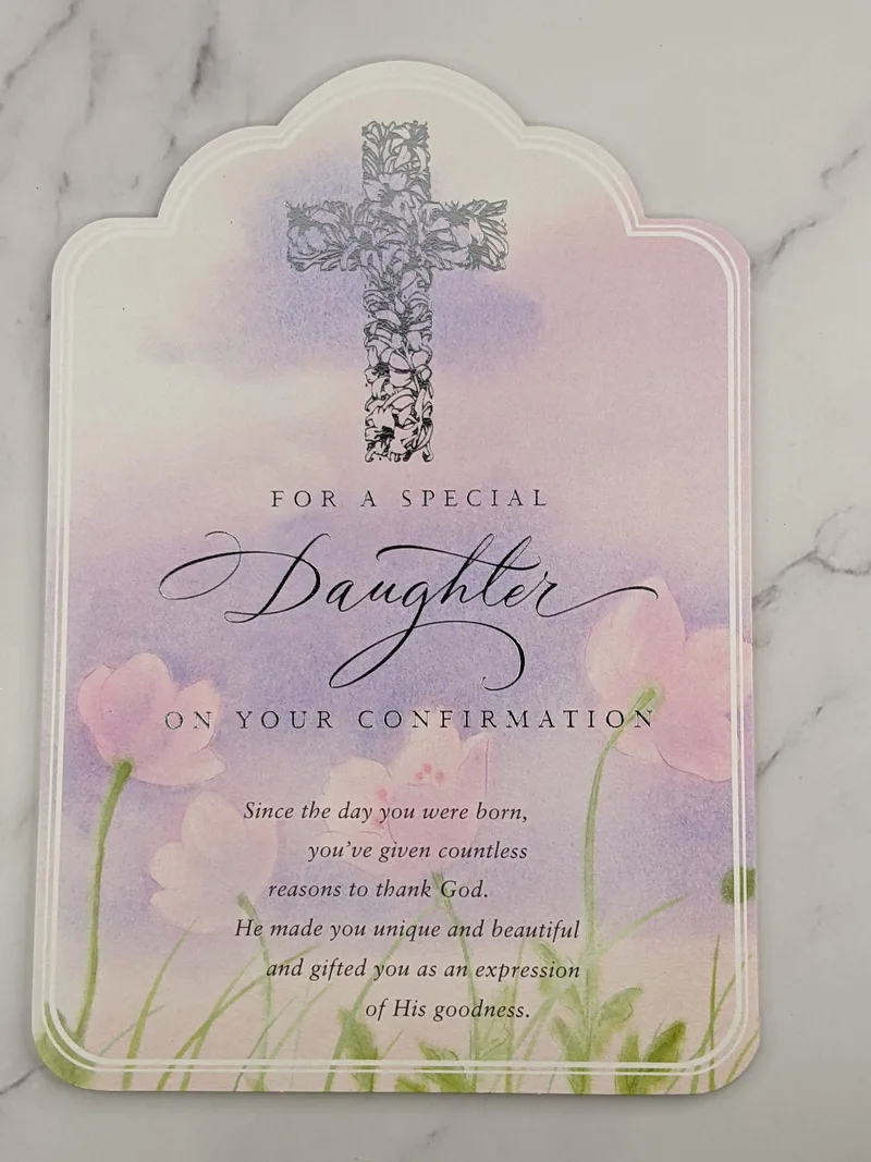 Gifted Daughter Confirmation Card