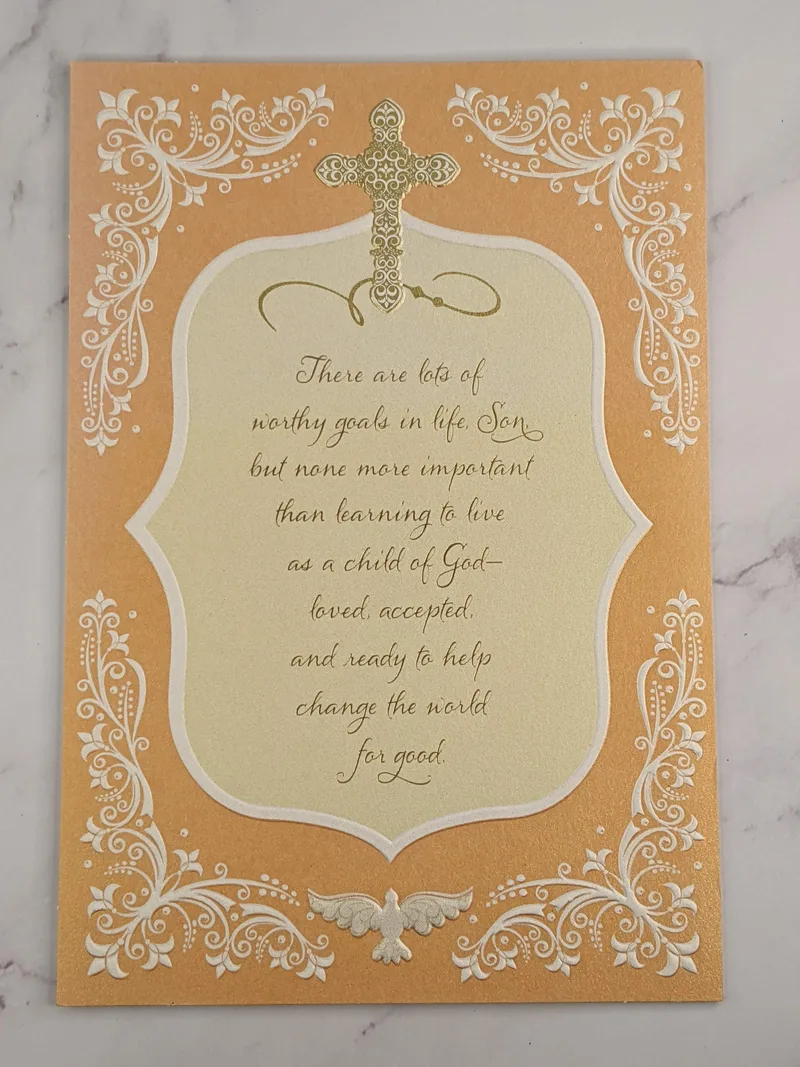 Son Child of God Confirmation Card