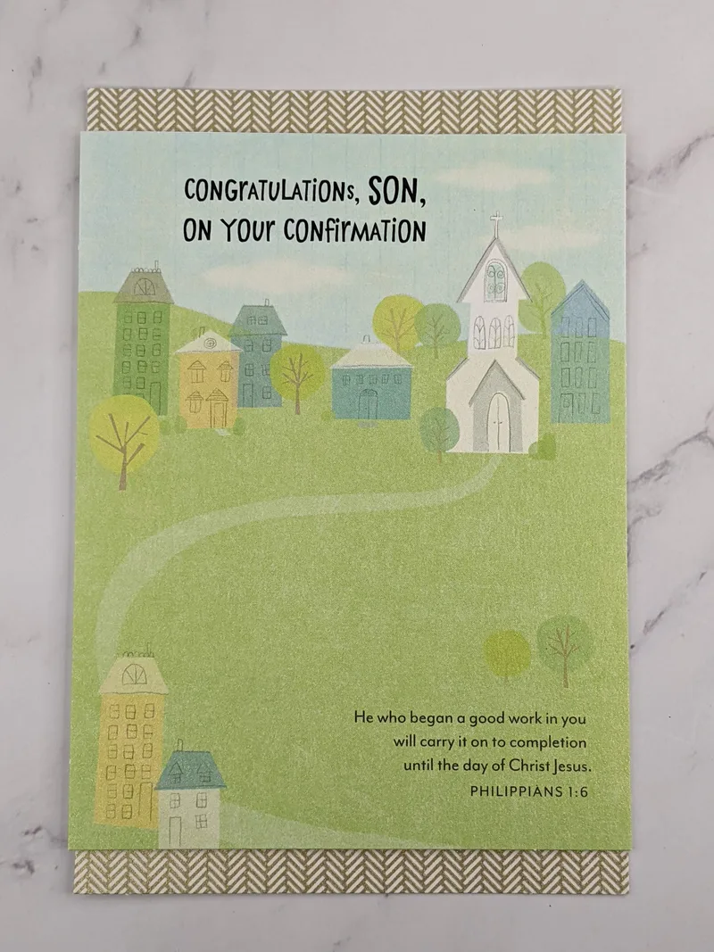 His Direction Son Confirmation Card